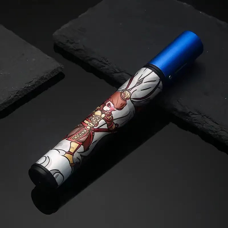 HONEST Metal Windproof Lighter Refillable Pen Torch Lighter Jet Flame Butane Lighter Kitchen BBQ Candle Camping Men's Gadget