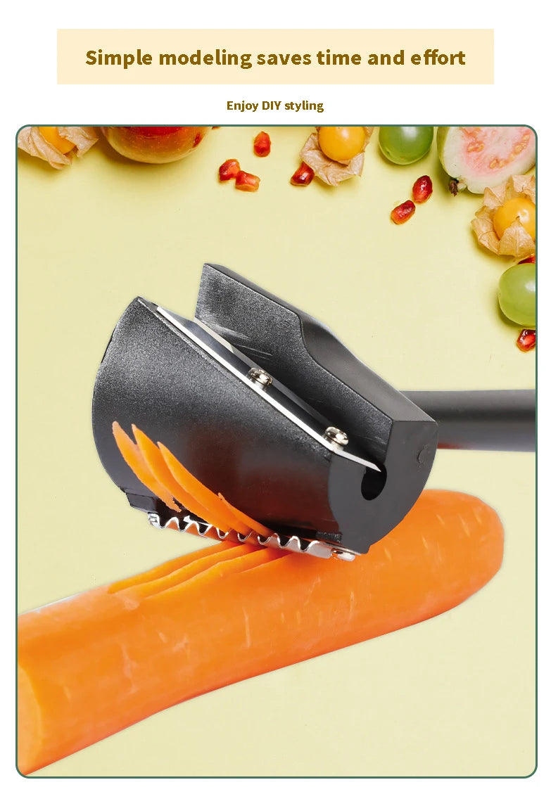 Manual spiral slicer Vegetable slicer Spiral peeler Fruits Peeler Kitchen Roll Flower Decorative Tool