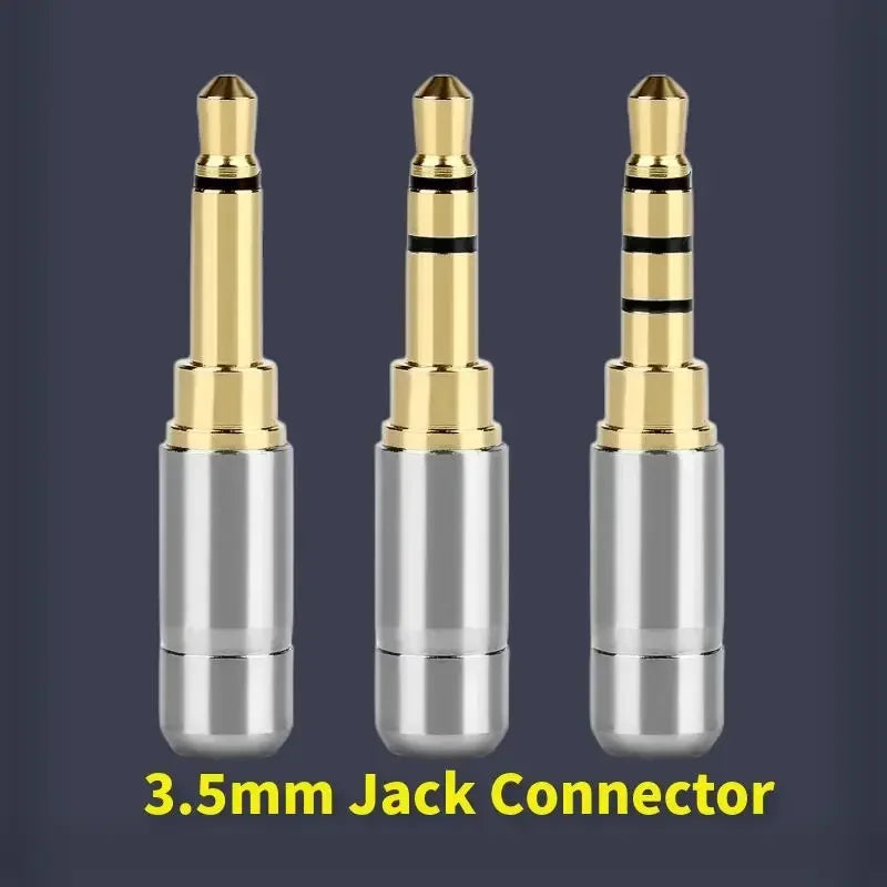 3.5mm Jack 2 3 4 Pole Earphone Plug Audio