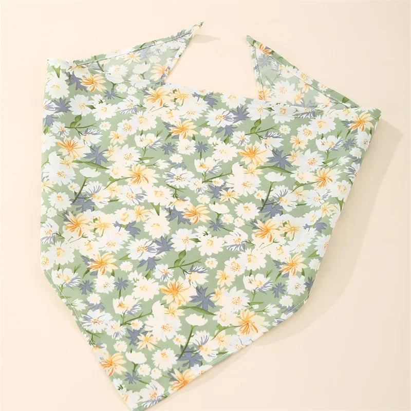 Pet Saliva Towel Pet Dog Saliva Bib Bib Cat Bib Scarf Printed Triangle Scarf