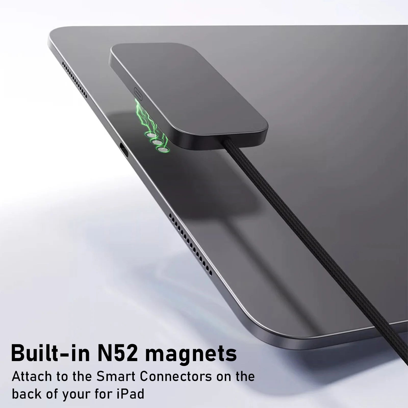 For iPad Pro Magnetic Wireless Charger Aluminum Alloy Fast Charging Smart Chargers With 2m Cord For iPad Pro 13"/11"/12.9"/10.9"