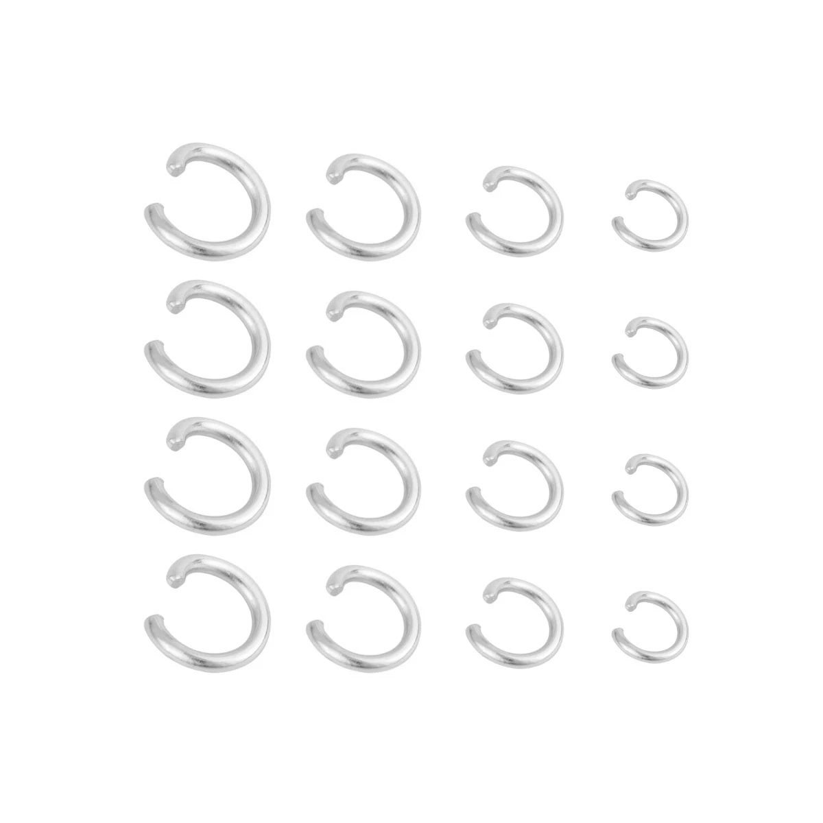100-200pcs/lot Stainless Steel Split Rings Gold/Steel Color Open Jump