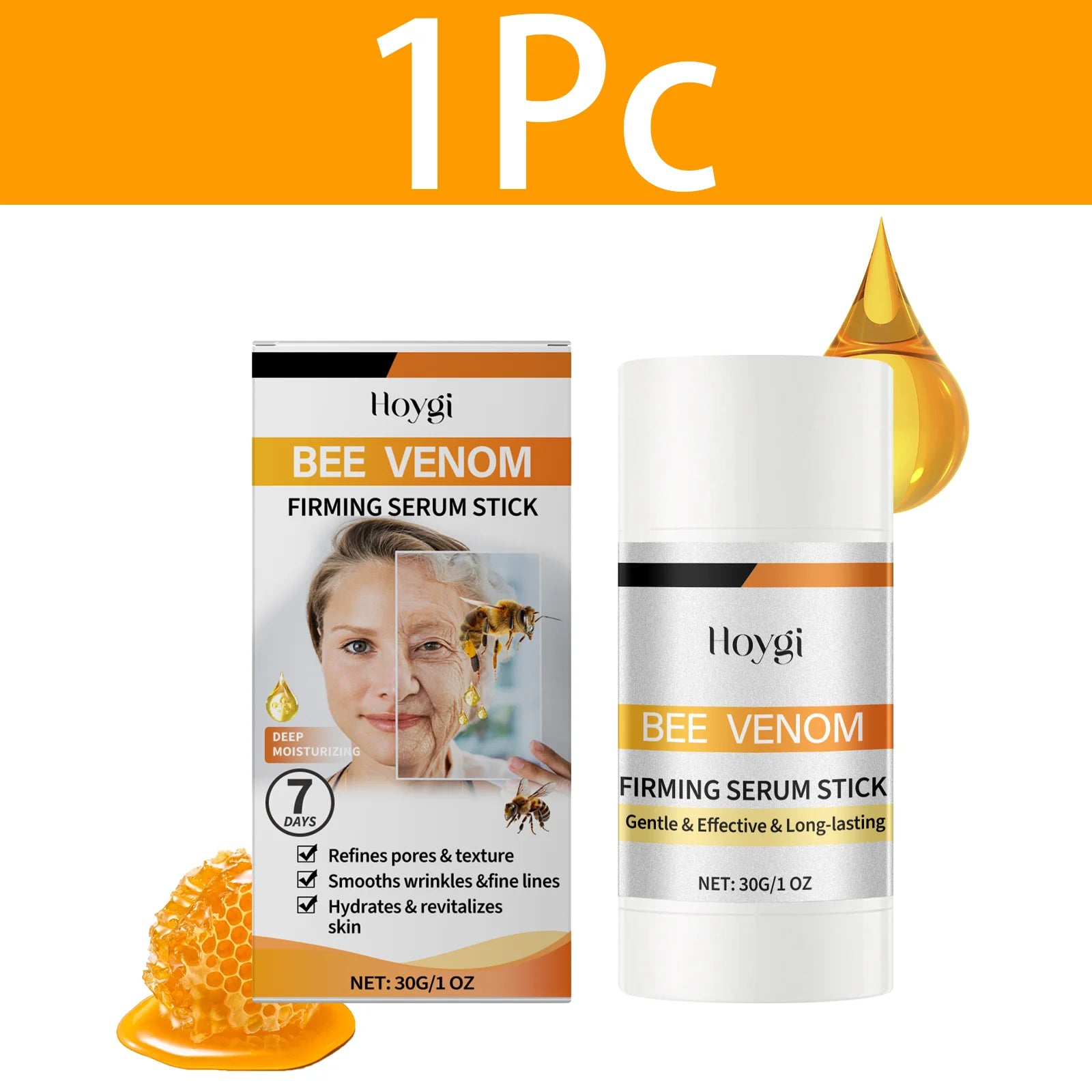 HOYGI Bee Venom Firming Cream Moisturizing Sagging Improvement Reduce Fine Lines Damaged Skin Repair Facial Skin Care Essence