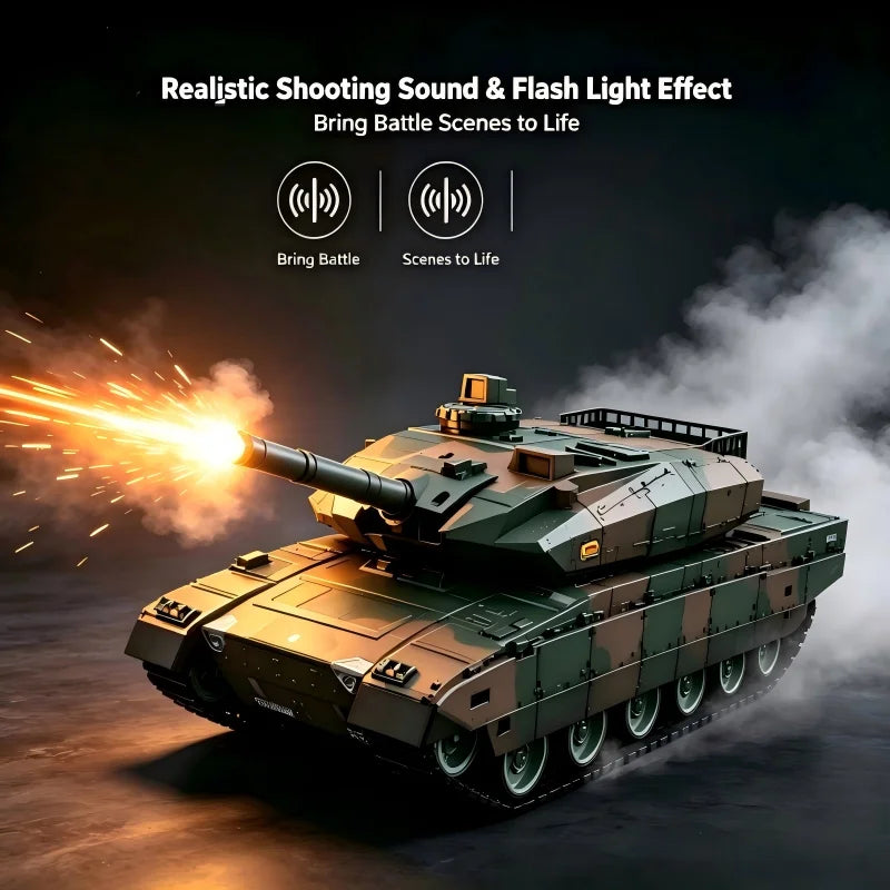 TONGLI Large RC Battle Tank Tracked Off-Road Vehicle