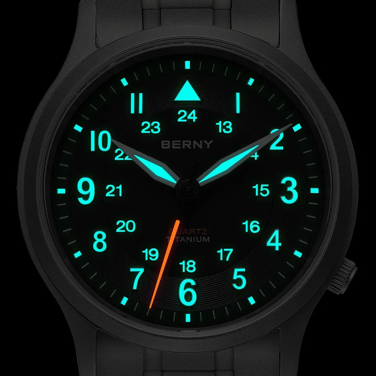 Berny Full Titanium Watches for Men Outdoor Quartz Men's