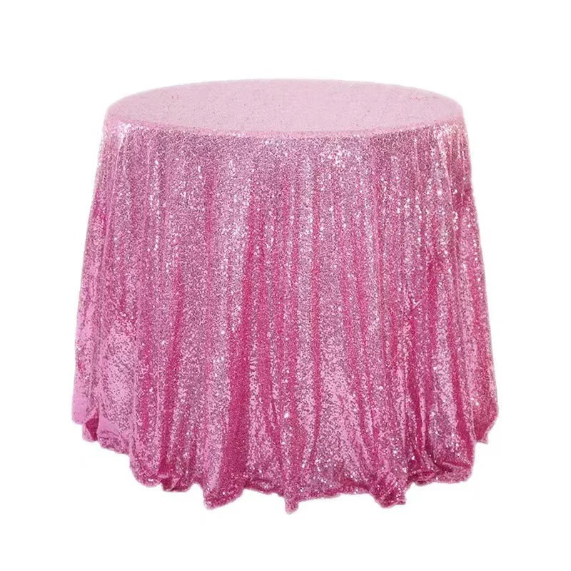 180cm Round Sequin Tablecloth  for Wedding Banquet Wedding Birthday Christmas Party Table Decoration Sequin dining table decorat