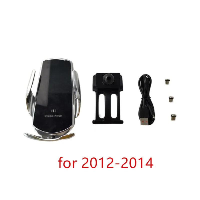 15W Fast Charging Wireless Charger Car Mount Phone Holder Automatic Clamping For 2012- 2016 Volkswagen VW Passat B7