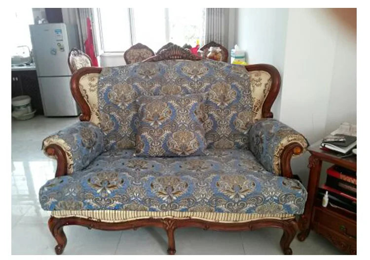 Jacquard Chenille Sofa Fabric European Style High Precision for Upholstery Home Decor Drapery Covers By Meters