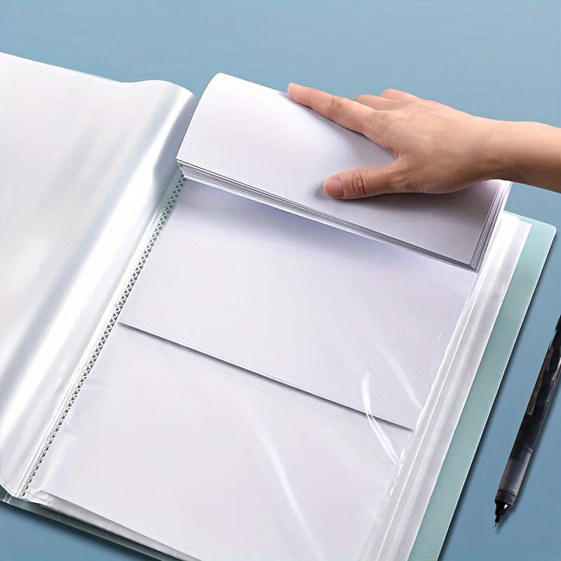 Data Book A4 Transparent Insert Folder Picture Book Storage