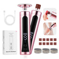 USB Rechargeable 2 in 1 Electric Foot Callus Remover Nail Grinder 9 Gear Pedicure Foot File Dead Skin Remover Foot Hand Care Beauty Tool