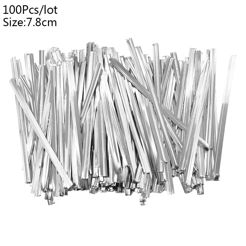 100Pcs Transparent Plastic Bags Candy Lollipop Cookie Packaging Clear Opp Cellophane Bag Christmas Gift Wedding Birthday Party