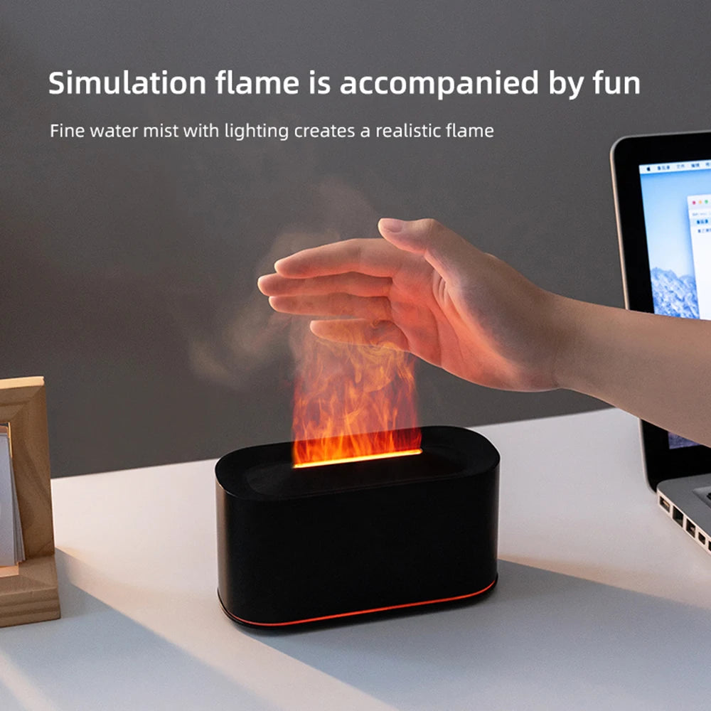 Flame Effect Aroma Diffuser Humidifier