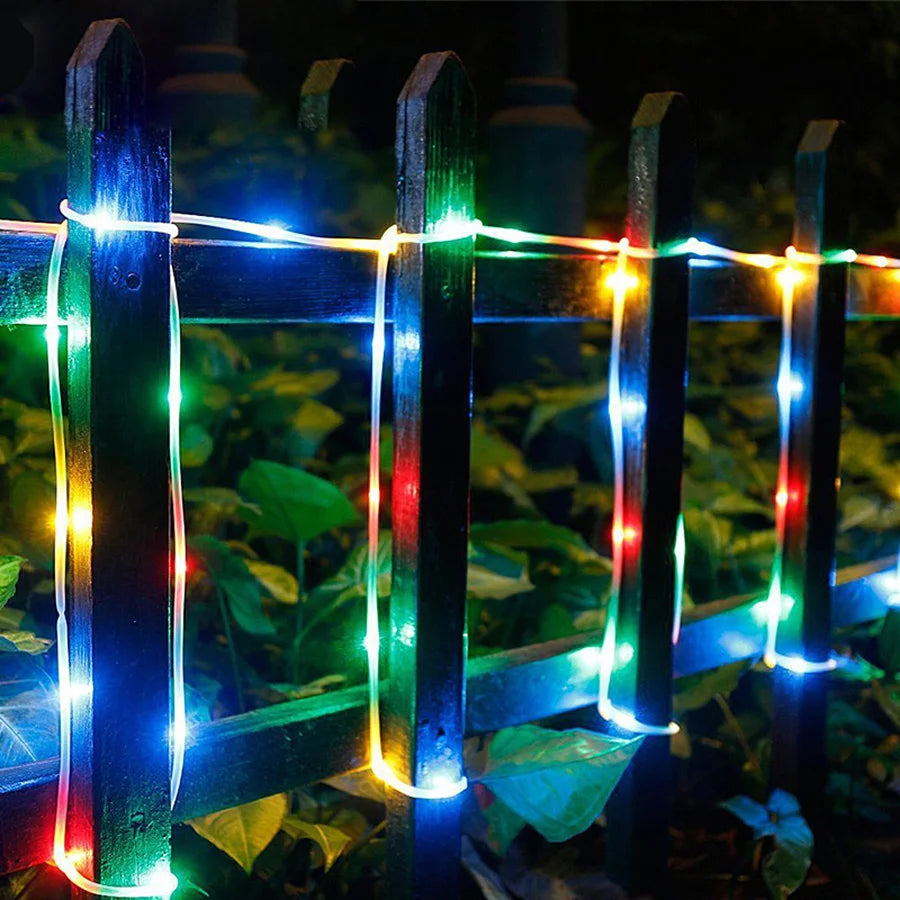 LED Tube Rope String Light Outdoor Waterproof Christmas Garland