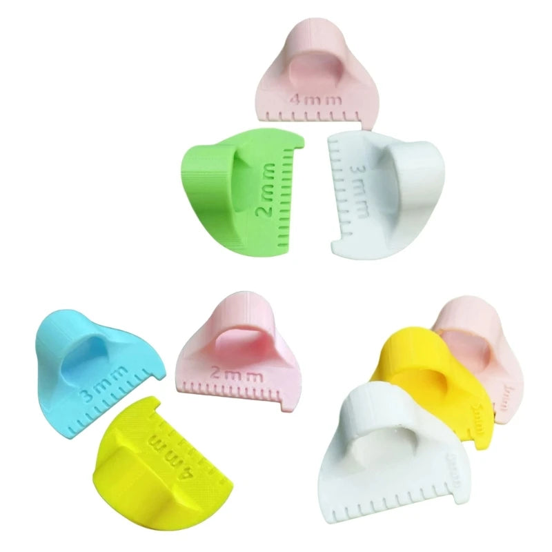 3Pcs Professional Quilting Ruler Set Sewing Templates Finger Patchwork Stitching Aid For Fabric Measurement Stitching