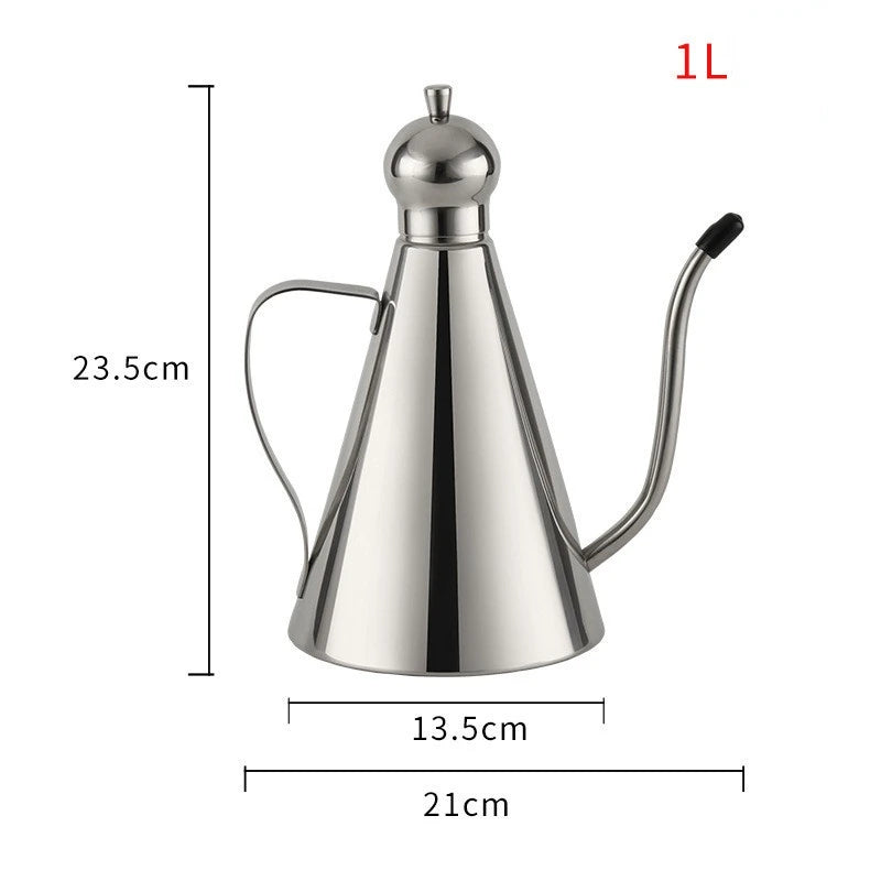 Condiment Storage Container Stainless Steel Olive Oil Vinegar Dispenser Seasoning Condiment Bottles Kitchen Accessories
