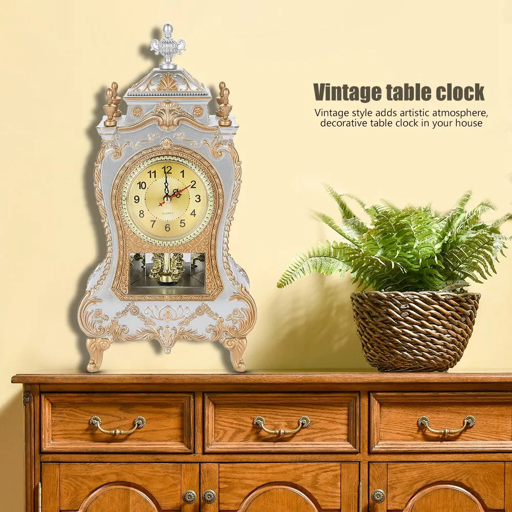 Vintage Desk Clock Vintage  Plastic Table Clock Antique Home Hotel Decorative Desk Alarm Clocks Vintage Table Clock