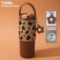 Portable Thermos Cup Gift For Woman Girl Cute Tumbler 750ML Water Bottle 316 Stainless Steel Vacuum Thermos Bottle Insulated