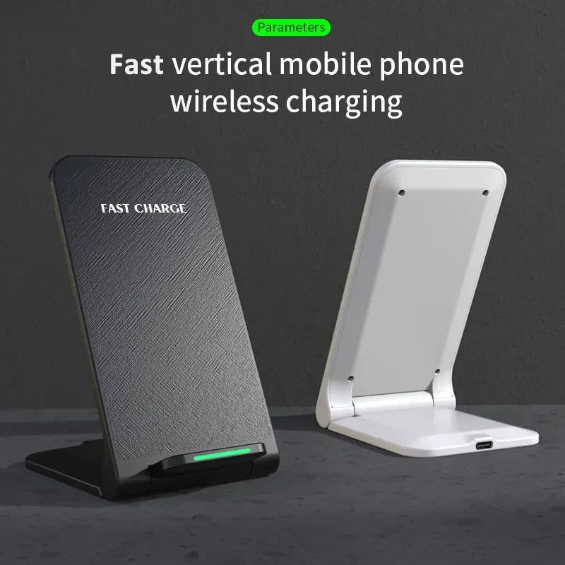 30W Wireless Charger Stand Pad For iPhone 15 14 13 12 11 Pro X XS Max XR 8 Samsung Xiaomi Induction Fast Charging Dock Station