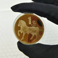 1PC  Metal Collection 2026 New Year Souvenir 40mm Chinese Coins Lucky Animal Horse Collectible Coins
