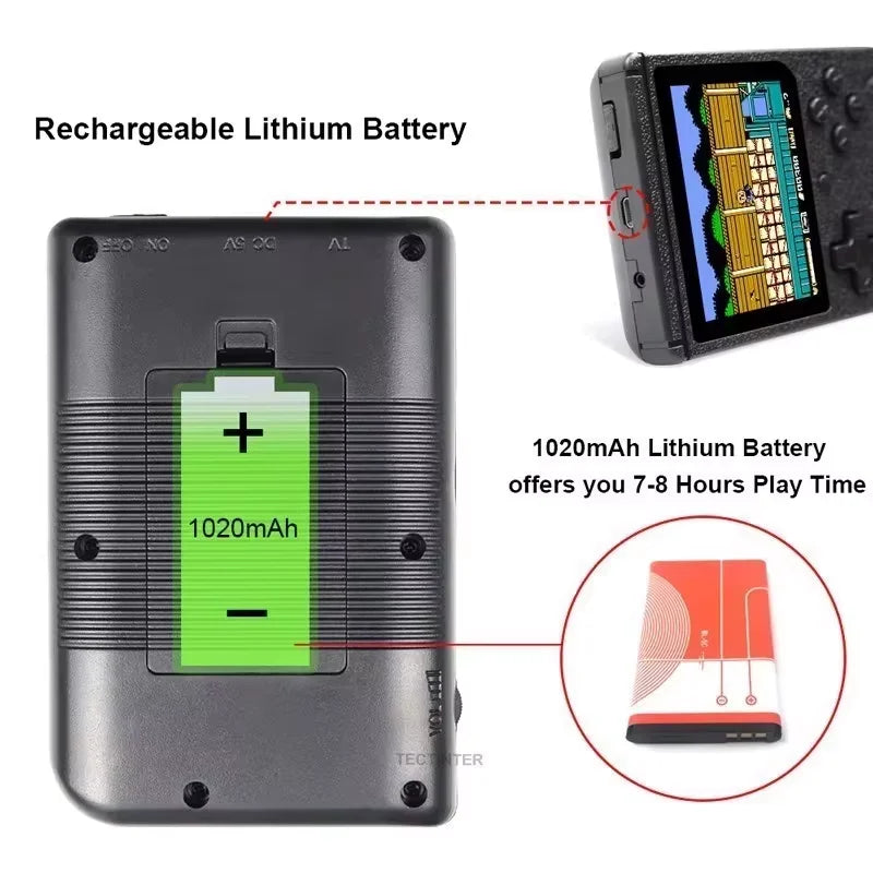 2.4Inch Retro Portable Mini Handheld Game Player 8 Bit