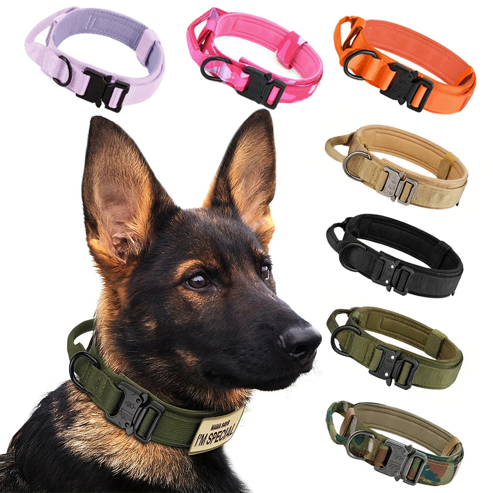 Dog Training Collar Adjustable Tactical Dog Collar and Leash