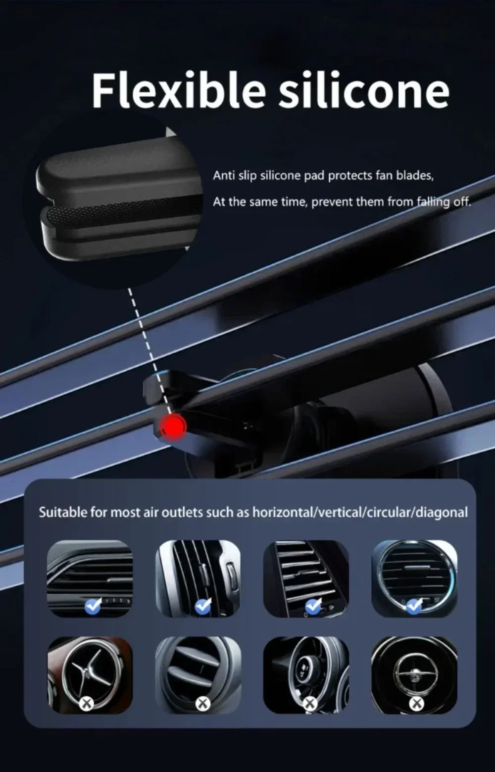 Magnetic Car Wireless Charger Air Vent Clip Phone Holder & Ring For Magsafe iPhone 17 16 15 14 13 12 Pro Max Fast Charging Stand