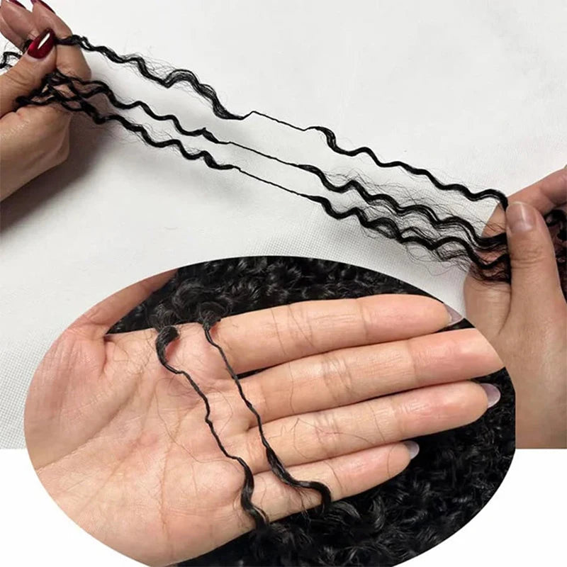 12A 30 Inch Curly Crochet Human Hair Small Spirals