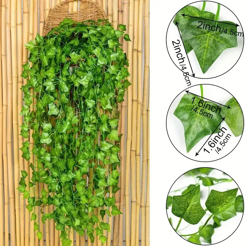 Artificial Green Ivy Leaf Rattan Creeper Leaves Vine Hanging