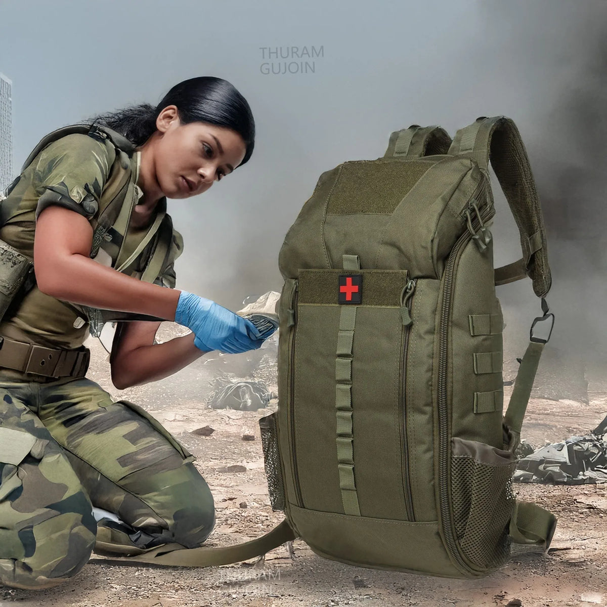 First Aid Kit 40L Waterproof Tactical Medical Backpack First
