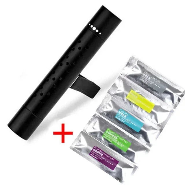 Car Fragrance Custom Vent Clip Cylindrical Essential Oil Car Diffuser Vent Clip with 1/10 Refill Sticks for Auto Office Kitchen