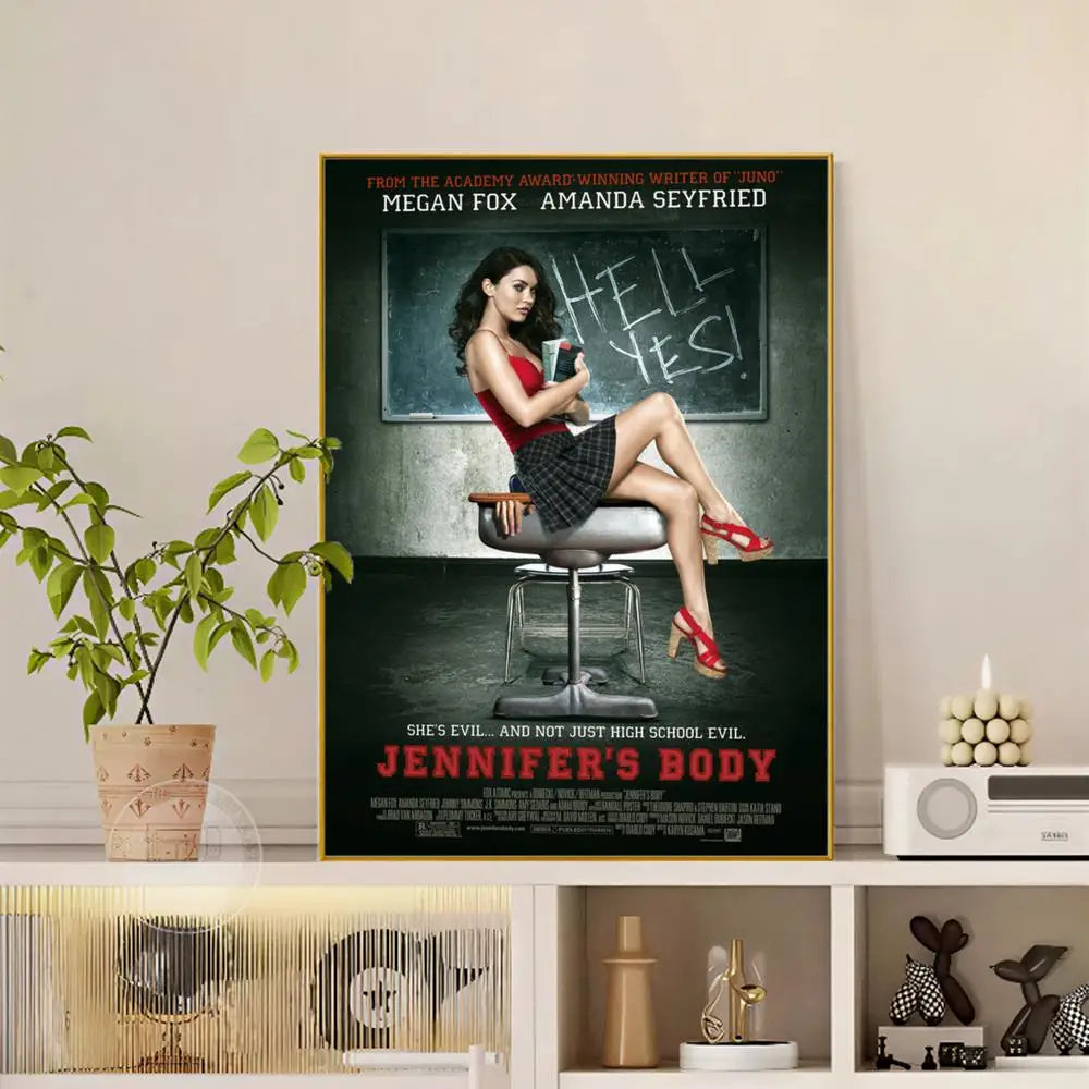 Pop Movie Jennifer Body Poster Versatile HD Waterproof Wall Art Self-Adhesive Decor for Any Space Ideal Gift