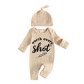 Baby Clothing Boy Autumn Fall Ribbed Romper Letter Prints