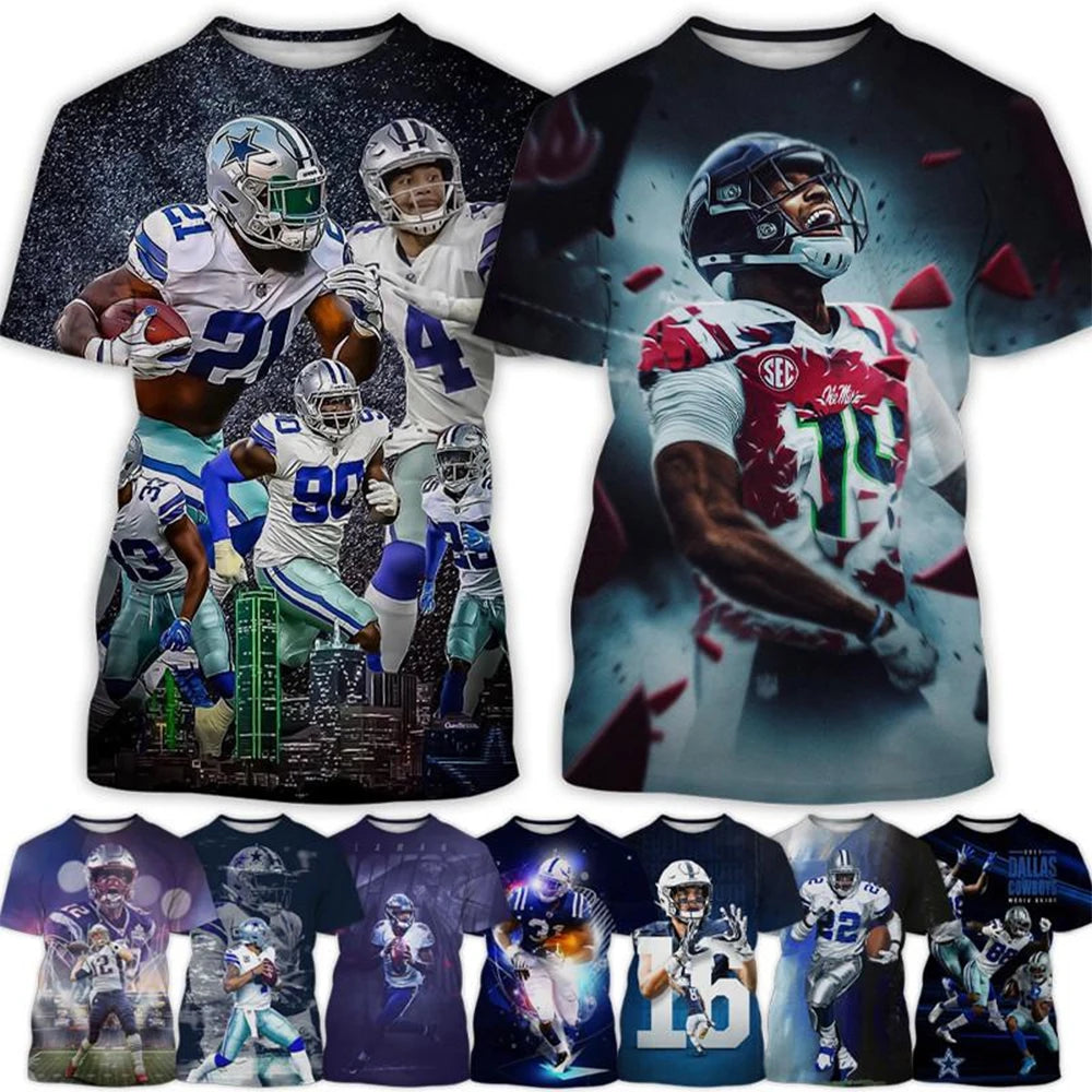 Summer Fashion Trend 3D Printed Men's Short Sleeved T-Shirt