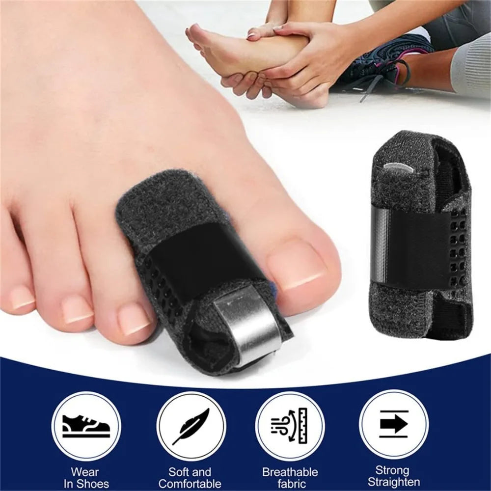 Toe Splints for Straightening Toes Straightener Adjustable Toe Corrector Brace for Toe Injuries Fractures Sprains Foot Care Tool