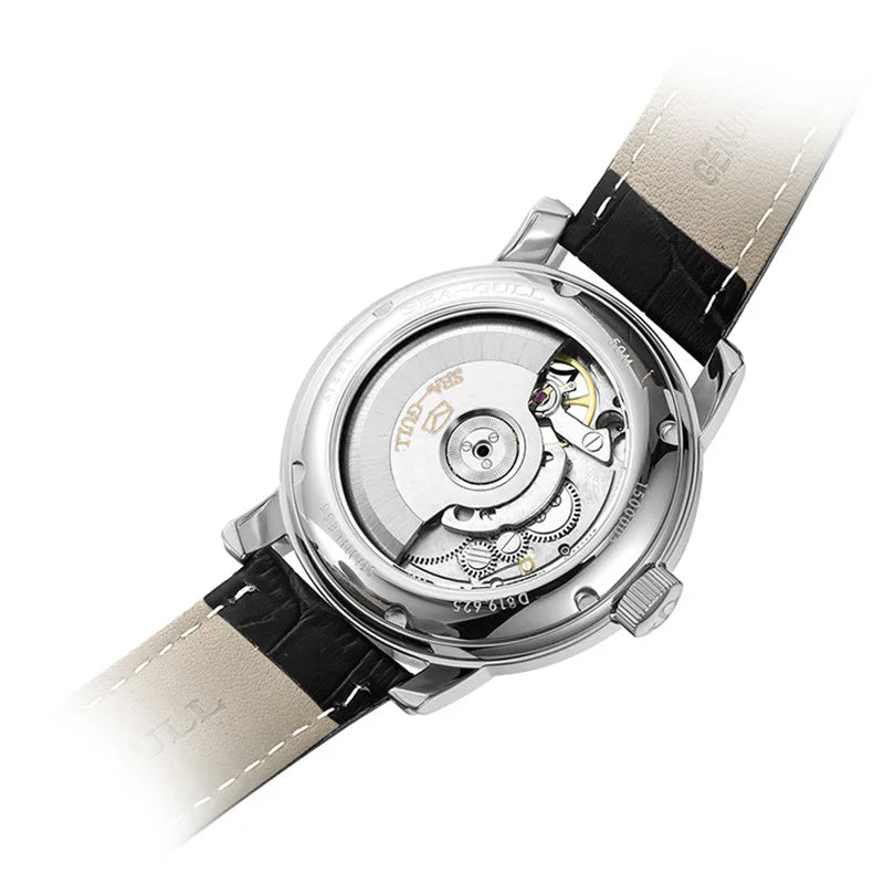Seagull Luxury Watch Business Waterproof Male Clock Date Stainless