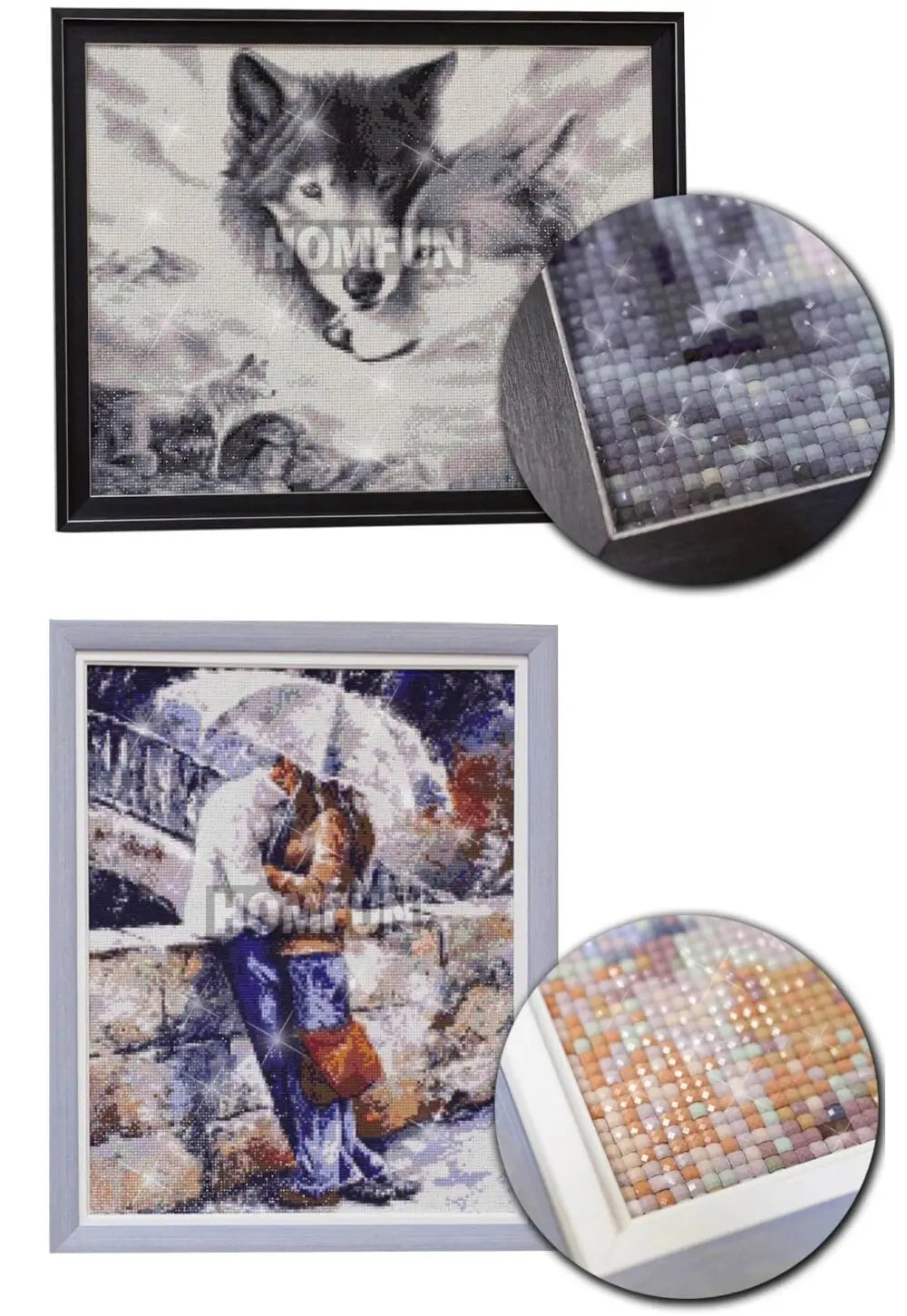 HOMFUN 22 Piece Diamond Painting Art Pen Kit: Ergonomic Comfort Grip, Precision Steel Tips Roller & Clay in Gift Box, Ideal DIY