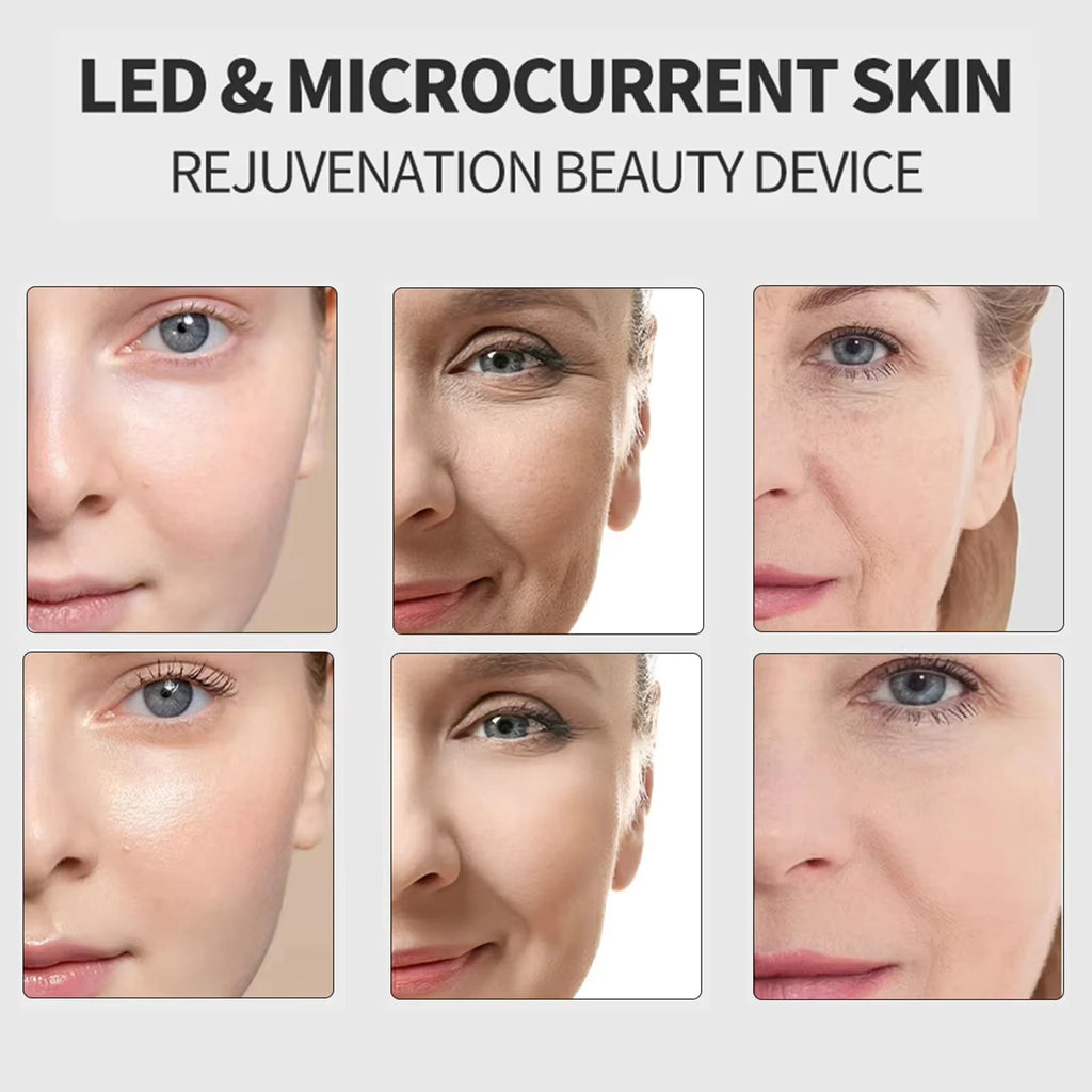 7 Colors Age-R Booster Pro with Gel Beauty Machine for Anti-Aging, Wrinkles Skin Rejuvenation, Lifting Tighten Home Use