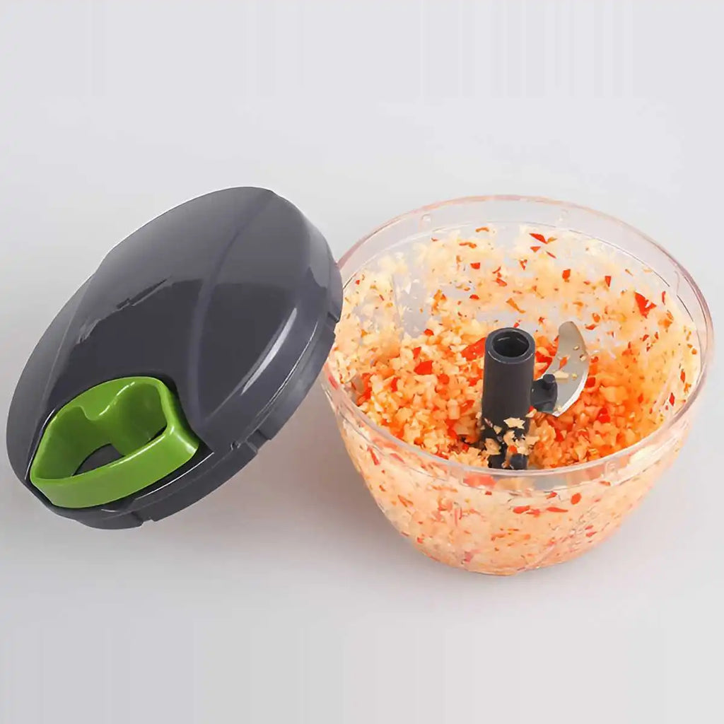 600/1000ml Manual Food Chopper Hand Pull String Vegetable Cutter