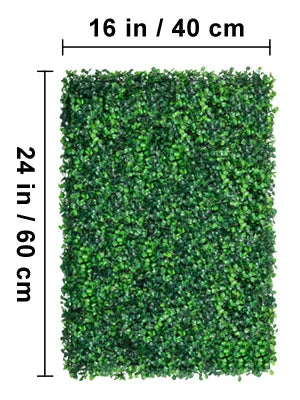 Succebuy Artificial Boxwood Panel 24pcs 20x20/24x16 in Boxwood