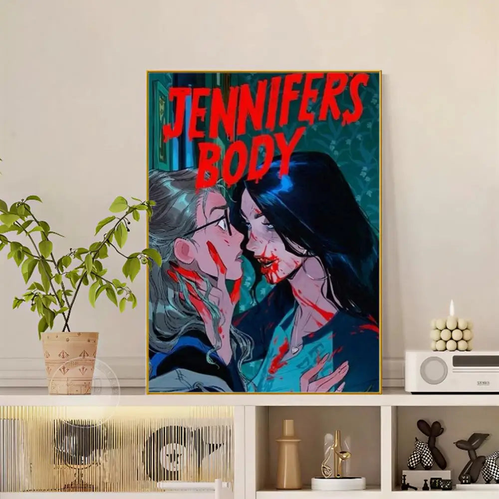 Pop Movie Jennifer Body Poster Versatile HD Waterproof Wall Art Self-Adhesive Decor for Any Space Ideal Gift