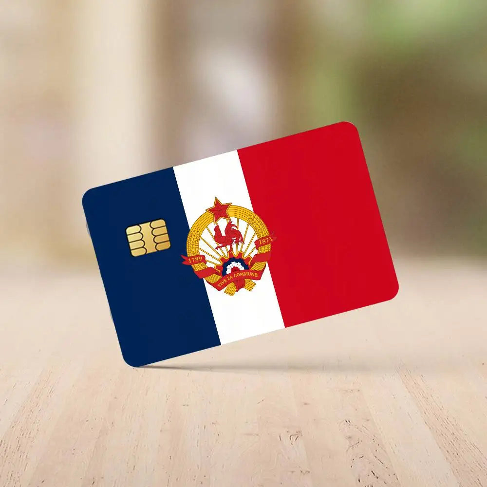 Flag France Credit Card Stickers Skin For Bank Bus Metro 4PCS Cover Film Gift