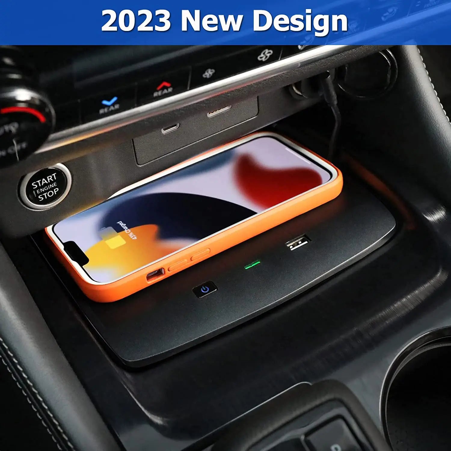 Qi Car Wireless Charger For Nissan X Trail Rogue T33 2021 2022 2023 10W Phone Charging Pad Accessories Interior