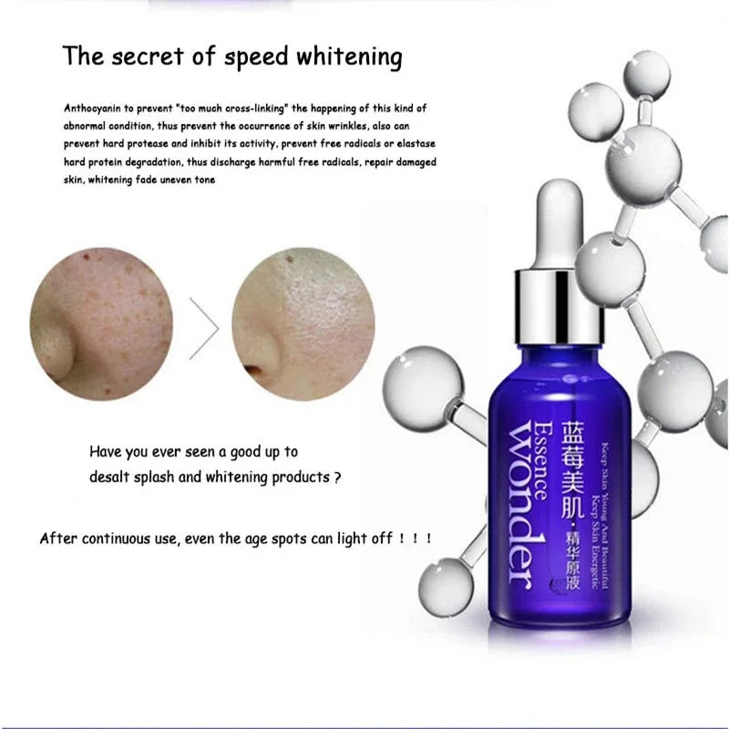 BIOAQUA Blueberry Wonder Essence Serum Face Lifting Anti Aging Wrinkle Serum of Youth Organic Cosmetic Charm Liquid Skin Care