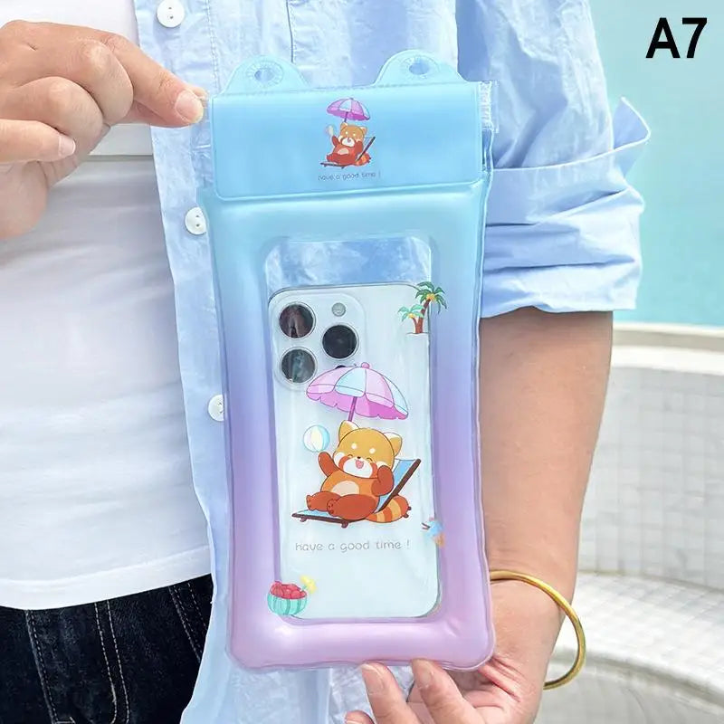 Universal Cartoon Waterproof Phone Case Pouch Swimming Underwater Photography