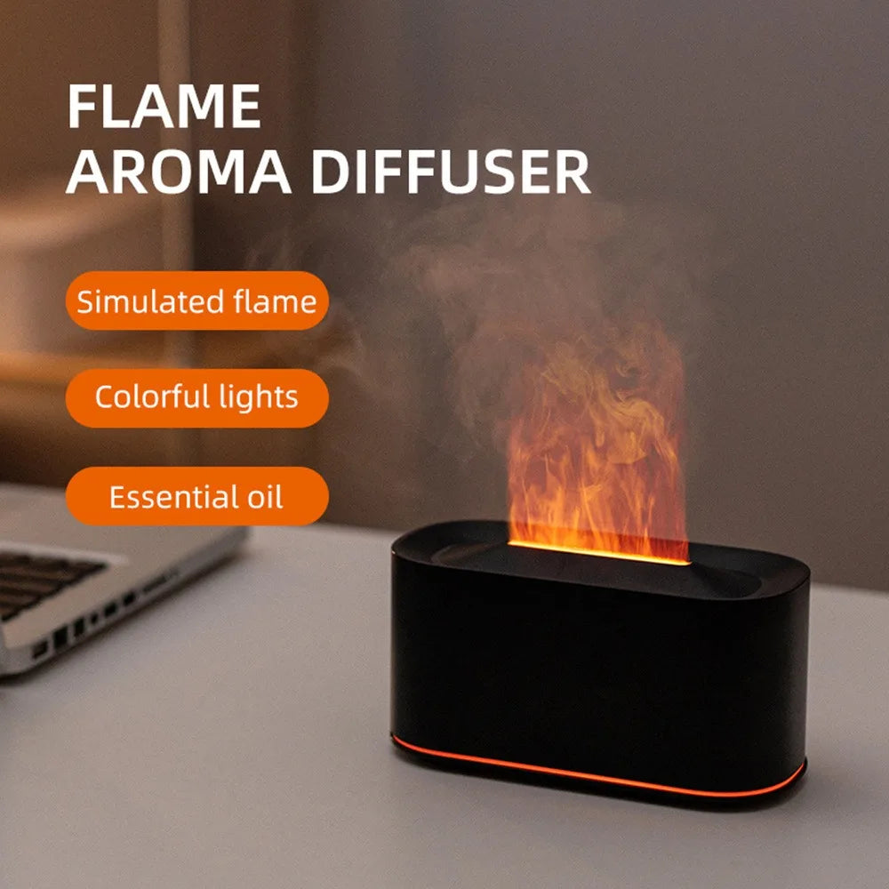 Flame Effect Aroma Diffuser Humidifier