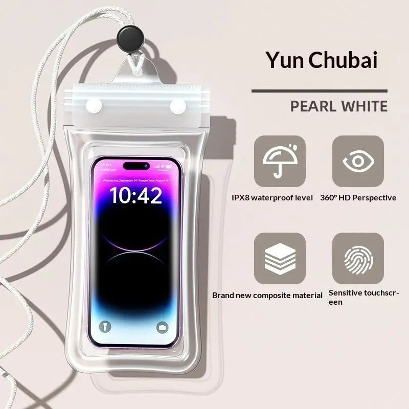 @*Universal 6 Inch Waterproof Phone Case Swimming Diving Clear