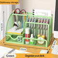 Mesh Desk Organizer Office with 7 Compartments with Drawer Desk Tidy Candy Pen Holder Multifunctional Organizer