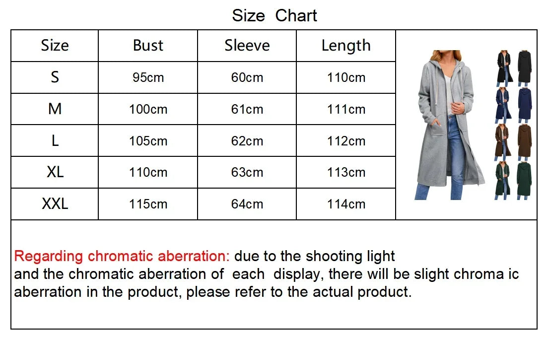 Autumn and Winter Hoodies for Women Casual Full Zip Up Hoodie Comfortable Womens Long Hoodies Fashion Sweatshirt with Pockets