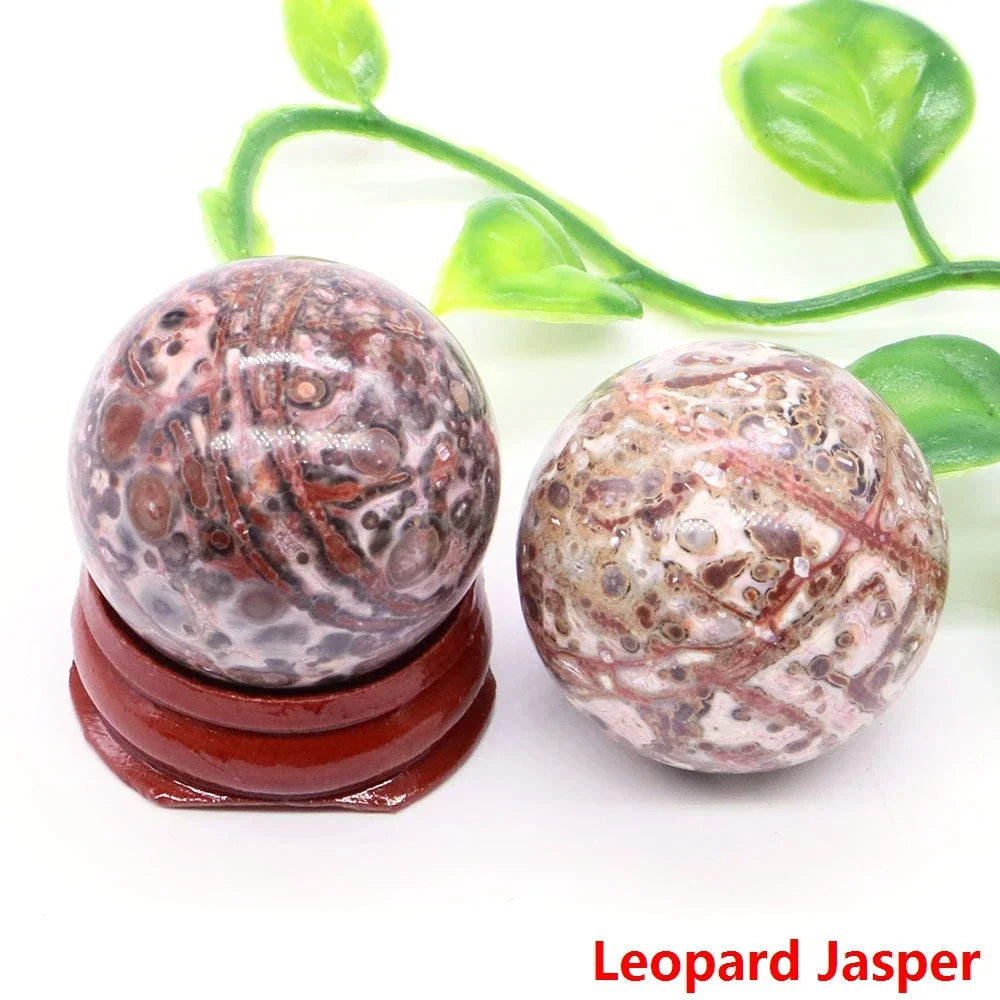 30MM Crystal Ball Natural Reiki Healing Quartz Stone Globe Energy Gemstone Fengshui Sphere Wicca Chakra Massage Home Decor Gifts