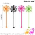 8/12/24Pcs Spider Party Favor Colorful Sticky Hands Spider Web Classroom Prizes Halloween Party Favor Spider Theme Birthday Gift